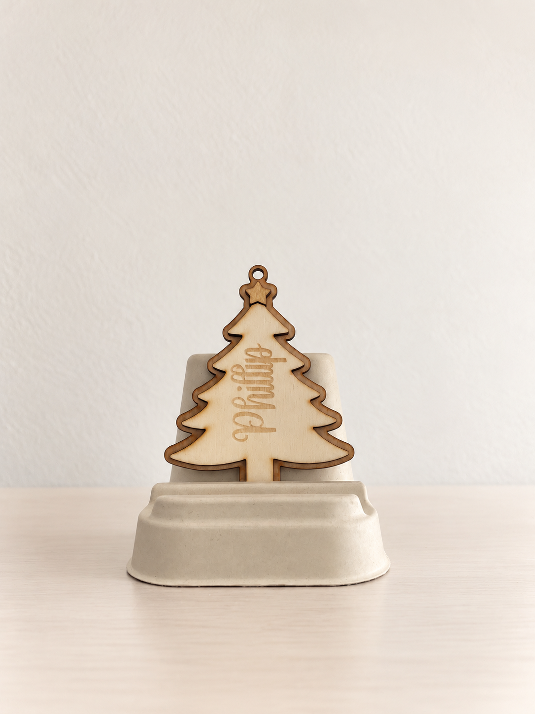 Personalisierter Weihnachtsbaum Anhänger
